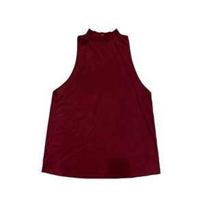 Suede Burgundy Sleeveless Dress.